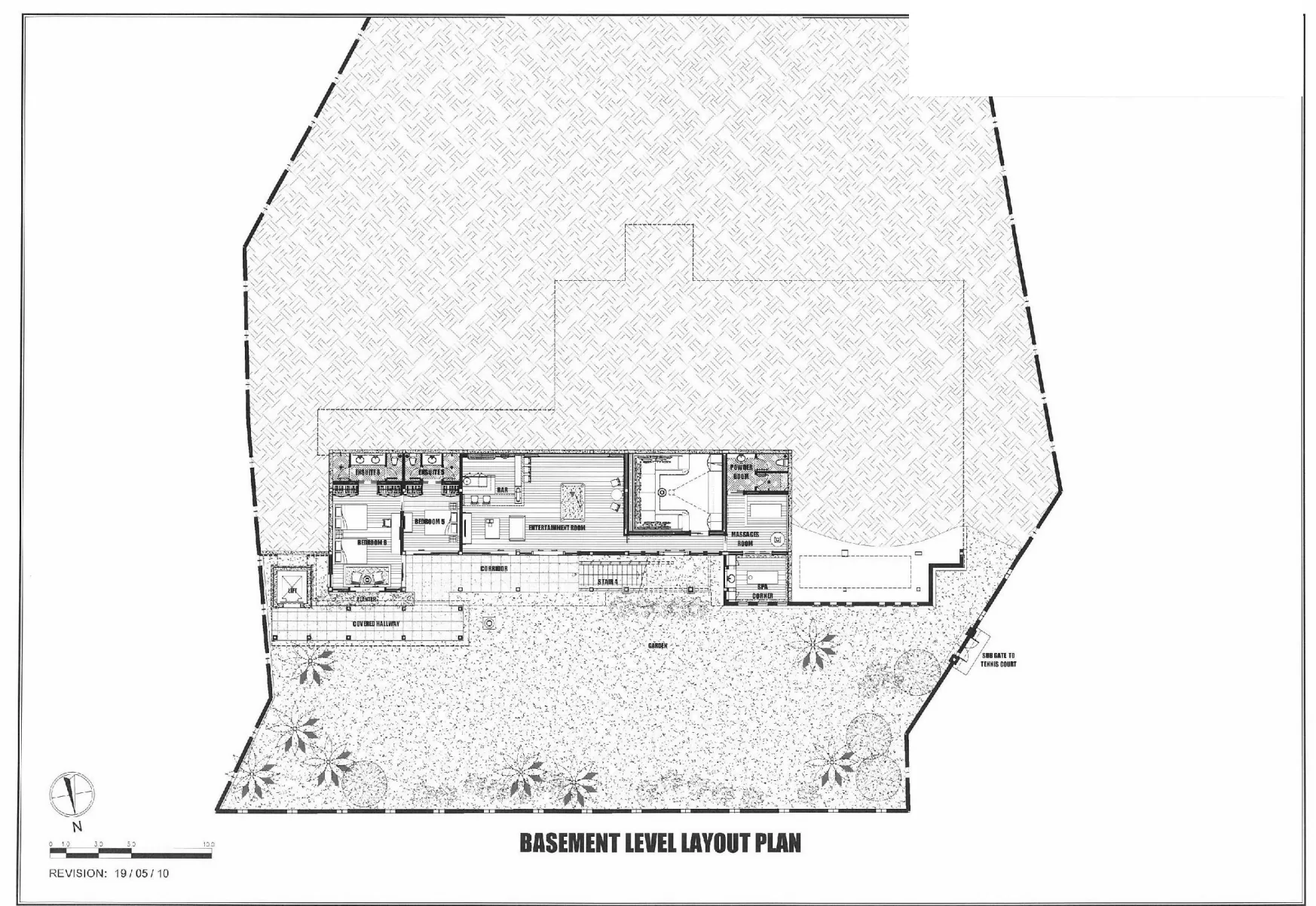 Villa Chanjar ground level floor plan
