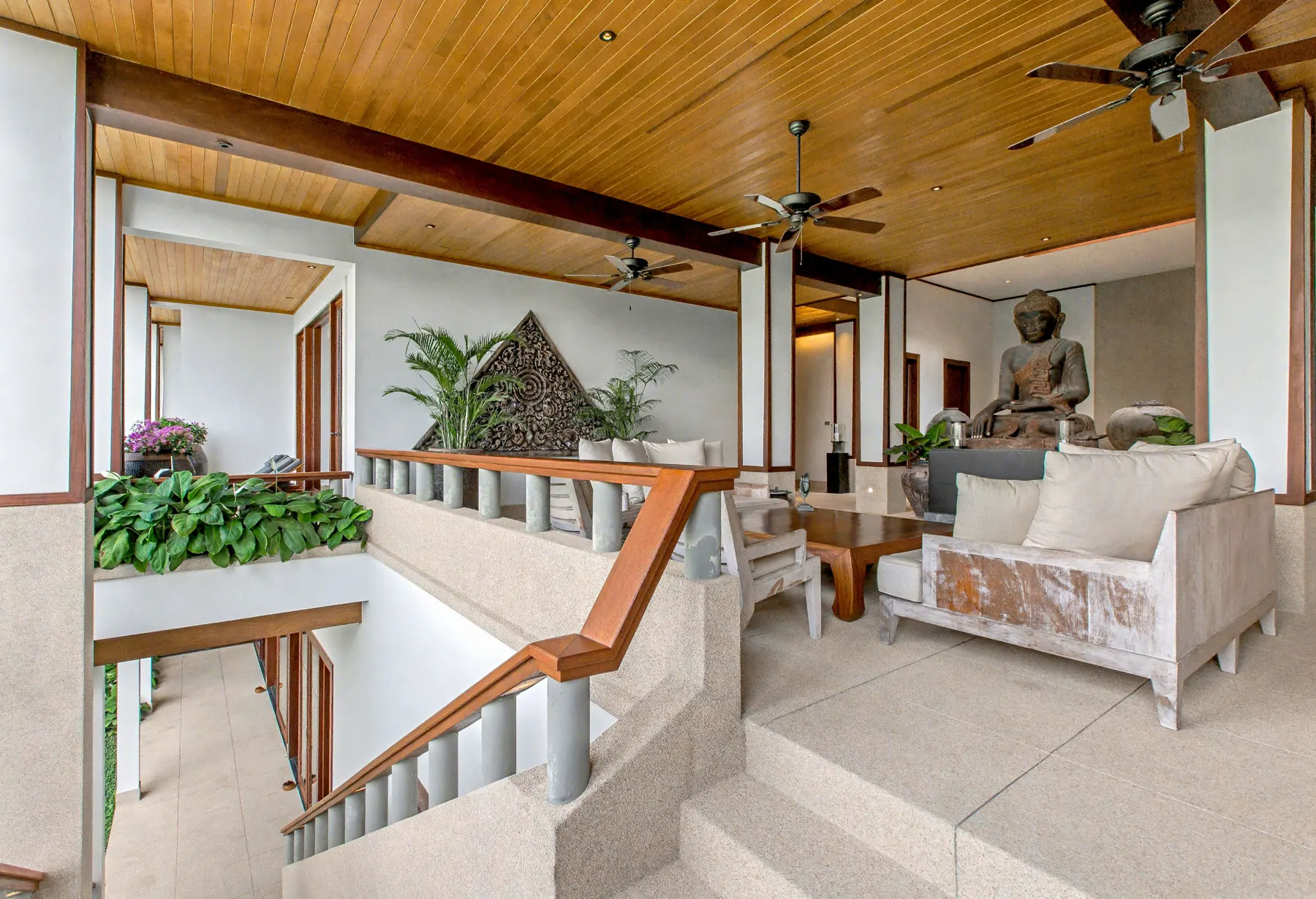 Level 2 lounge beside the open stairwell